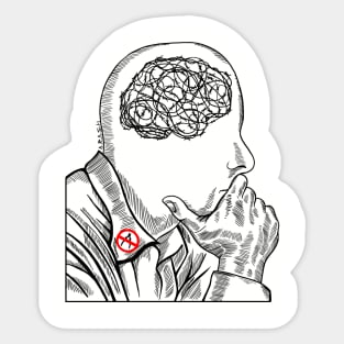 thinker Sticker